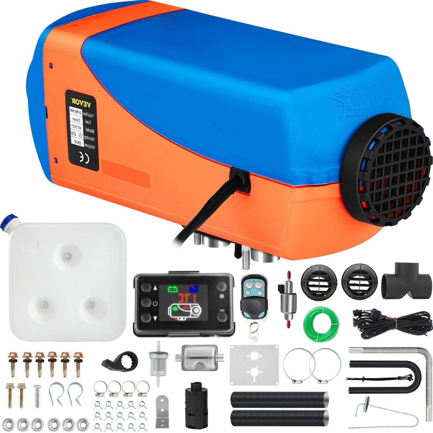 Compact RV Diesel Parking Space Heater 8KW - Luxicro