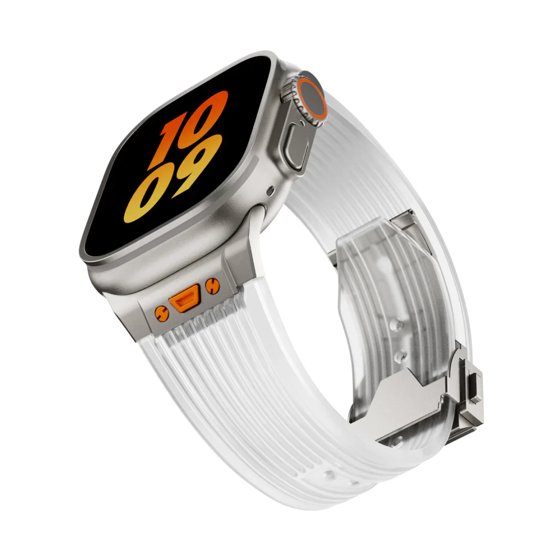 Clear Flexible Apple Watch Strap