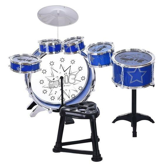 Complete Junior Drum Kit Set with Cymbal and Pedal - Luxicro