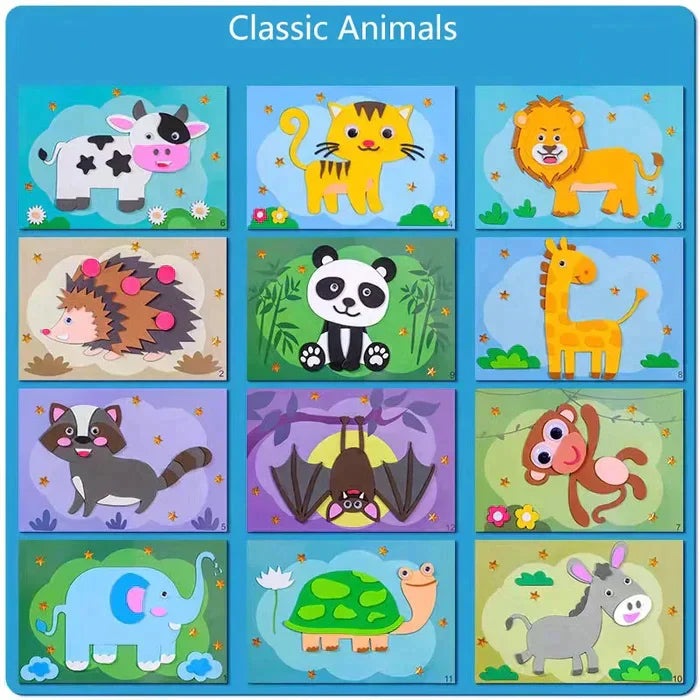 Fun DIY 3D Animal Sticker Kit