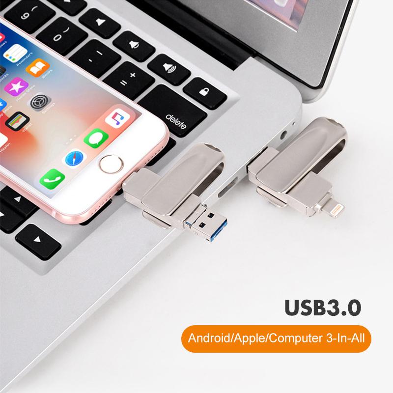Compact 3-in-1 USB Memory Stick - Luxicro
