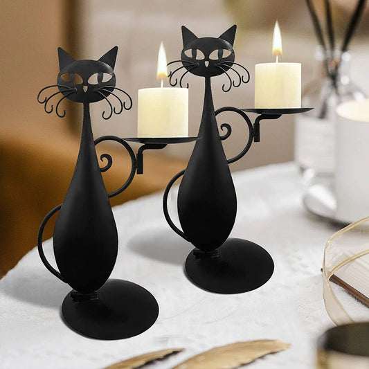 Dark Kitty Tea Light Holder - Luxicro