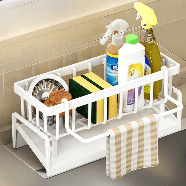 Compact Stainless Steel Kitchen Dish Rack