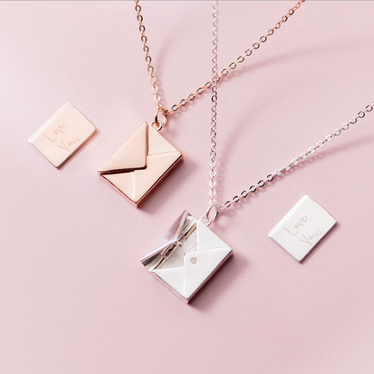 Silver Tone Chain Wrap Pendant Necklace - Luxicro