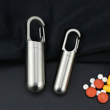 Travel Medication Box Stainless Steel Case