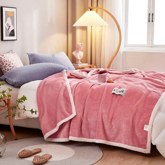 Cozy Lightweight Rose Blanket - Luxicro