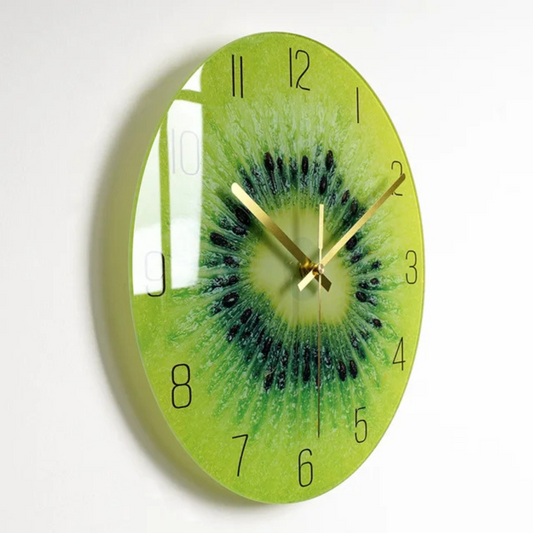 Big Round Glass Wall Clock with Modern Style - Luxicro
