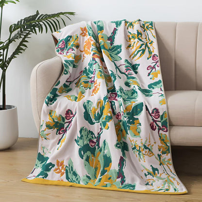 Colorful Flower Soft Bath Towel