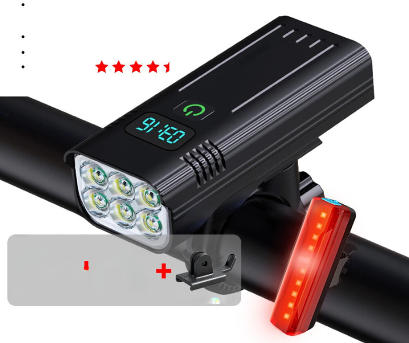 Bright 5000 Lumen Rechargeable Bike Headlight