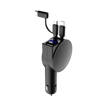 Compact 3-in-1 Quick Car Phone Charger