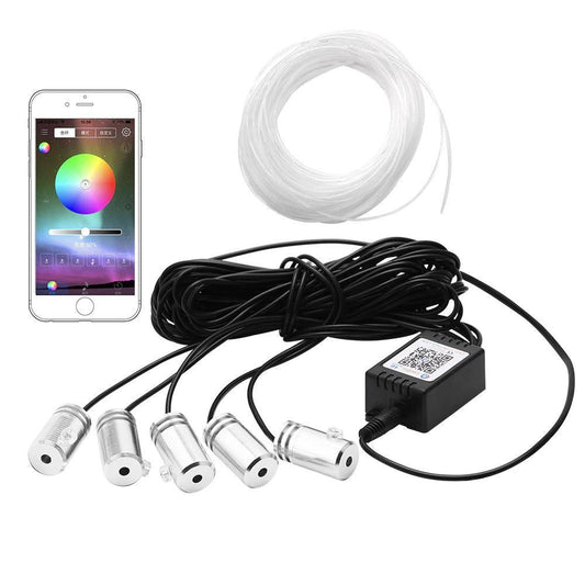Bright 5-in-1 LED Car Interior Light Kit - Luxicro