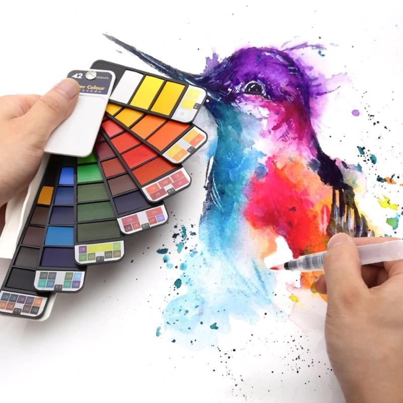 Bright Starter Watercolor Paint Set - Luxicro