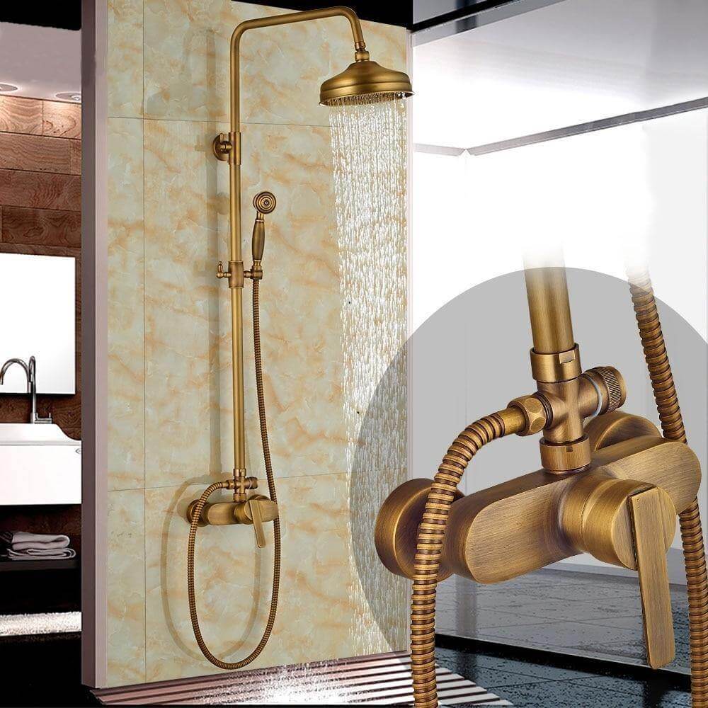 Luxury Gold Rain Shower Head System - Luxicro