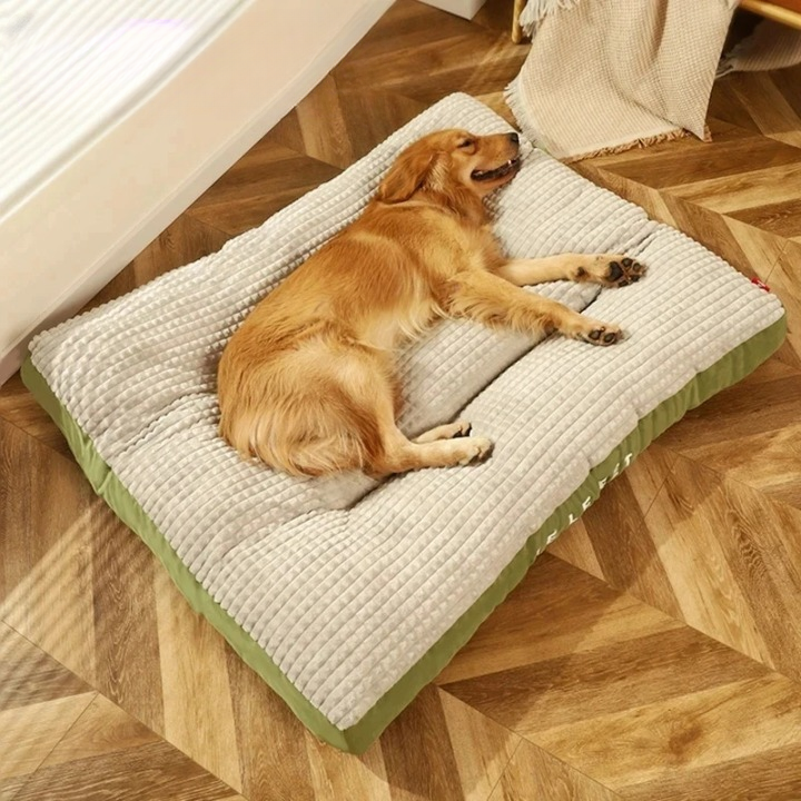 Plush Orthopedic Dog Bed - Durable Foam and Washable Cover