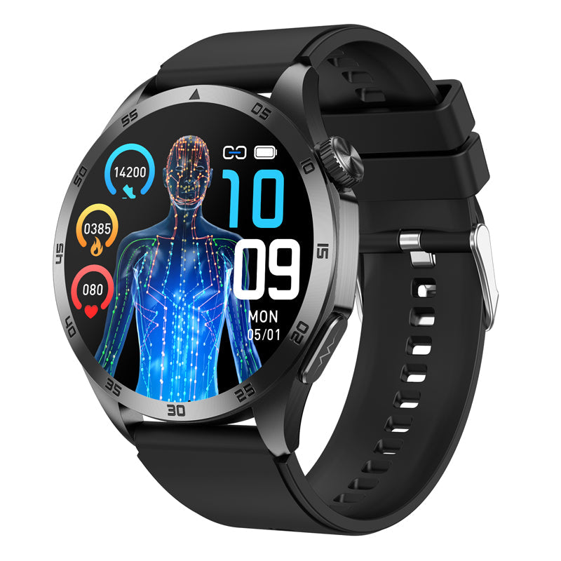 Accurate Fitness Tracker ECG Smart Blood Monitor Watch - Luxicro