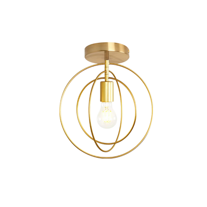 Elegant Round Gold Ceiling Lamp Fixture