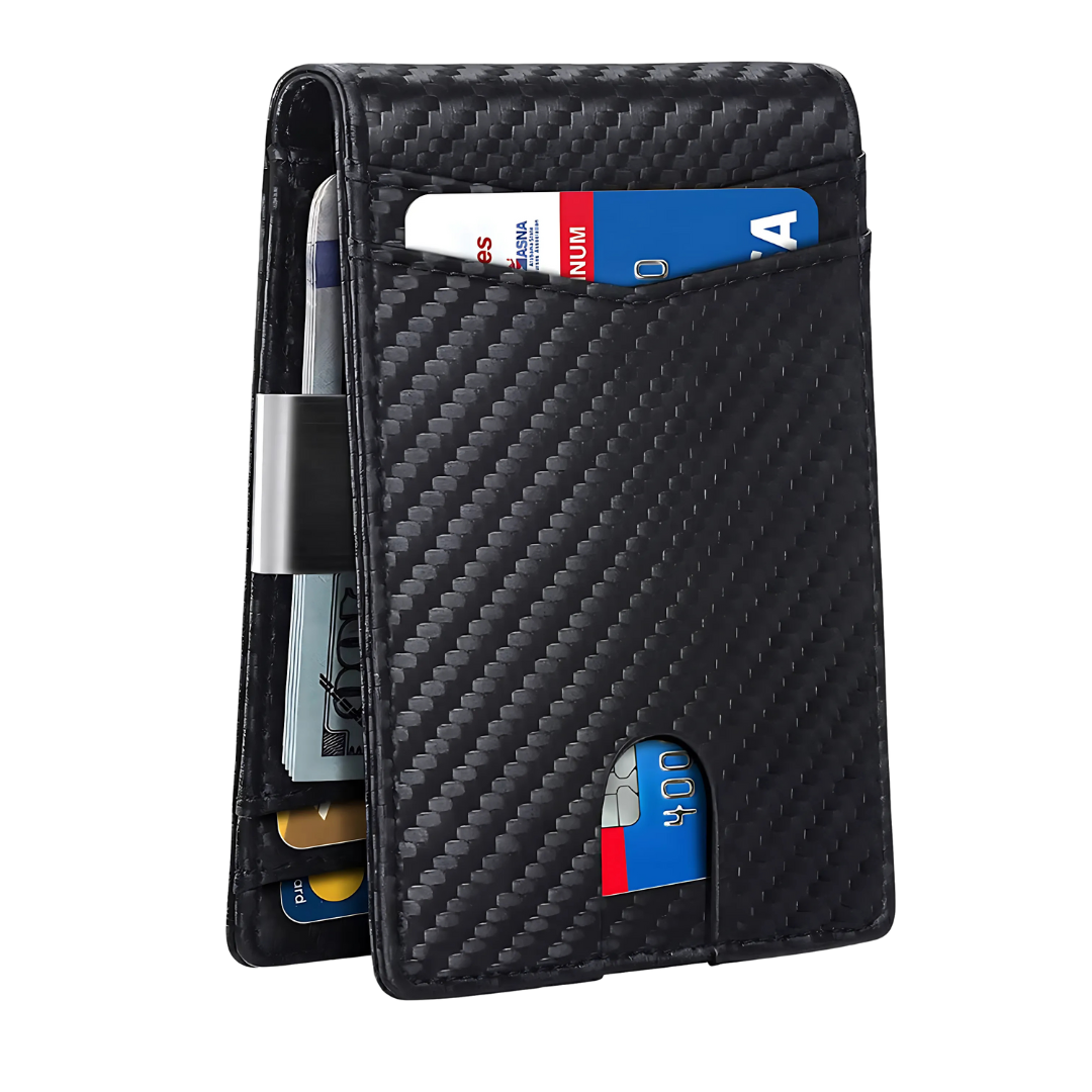 Protective Thin Leather RFID Wallet for Men - Luxicro