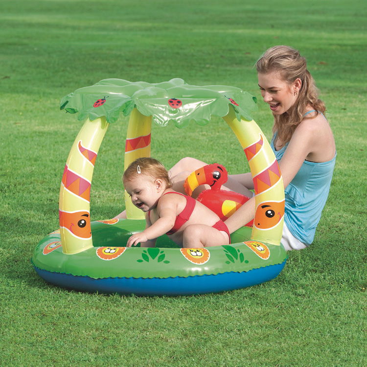 Fun Inflatable Pool with Sun Shelter