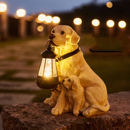 Outdoor Solar Powered Dog Garden Light - Luxicro