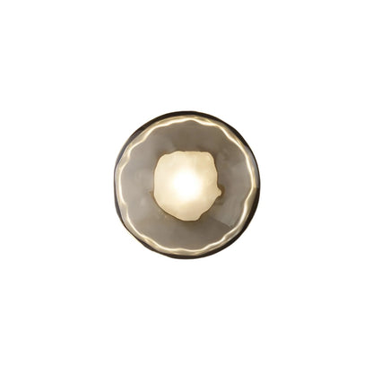 Simple Circular Glass Wall Lamp