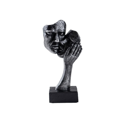Romantic Lovers Figurine – Contemporary Art Statue for Home