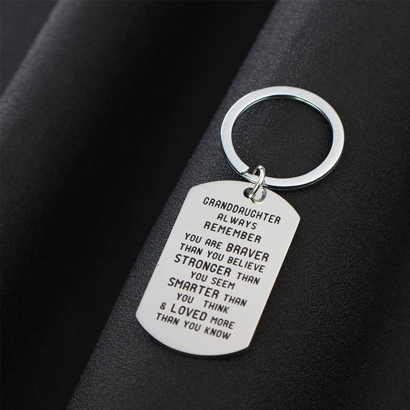 Custom Engraved Kids Name Keychain