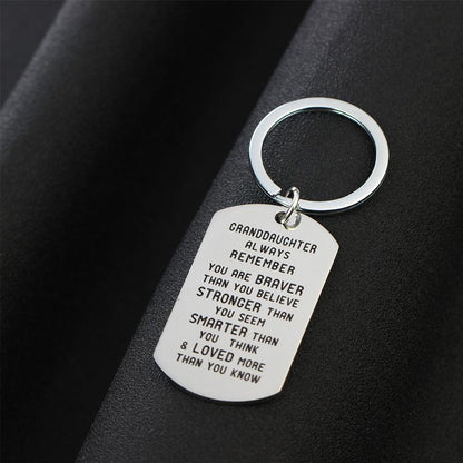 Custom Engraved Kids Name Keychain