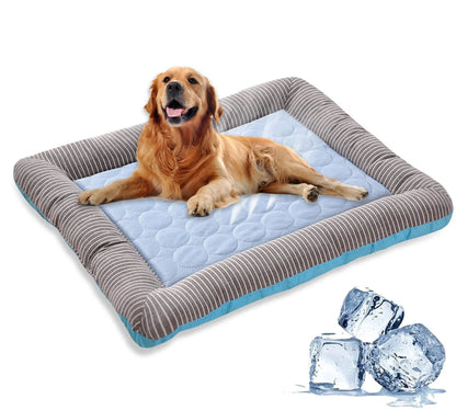 Breathable Pet Bed with Chill Gel Foam - Luxicro
