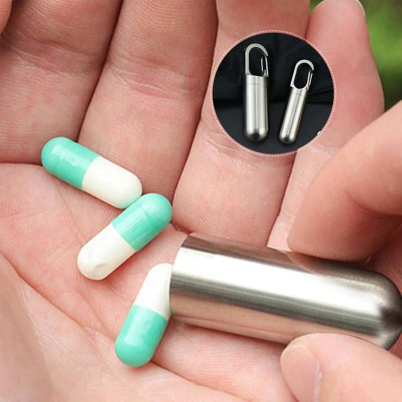 Travel Medication Box Stainless Steel Case