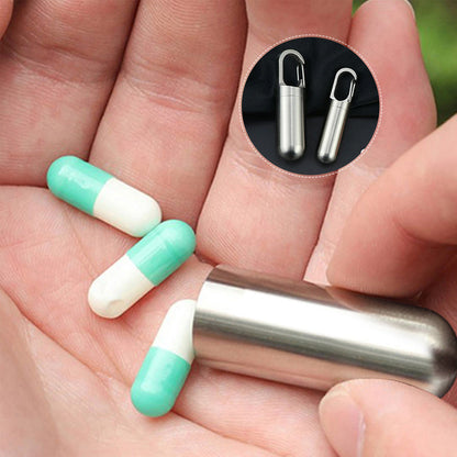 Travel Medication Box Stainless Steel Case