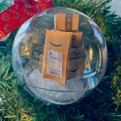 Sparkling Transparent Holiday Ball Decoration