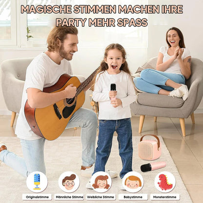 Portable Kid Friendly Karaoke System with Microphone