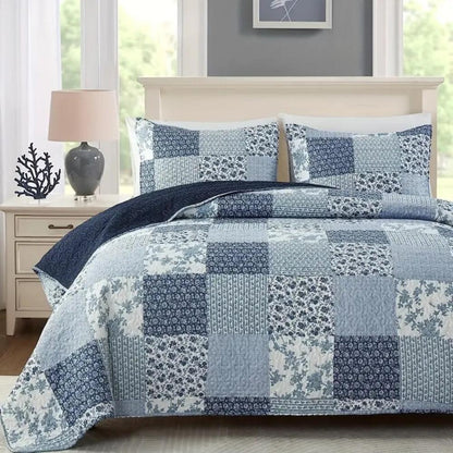 Colorful Quilted Bed Blanket
