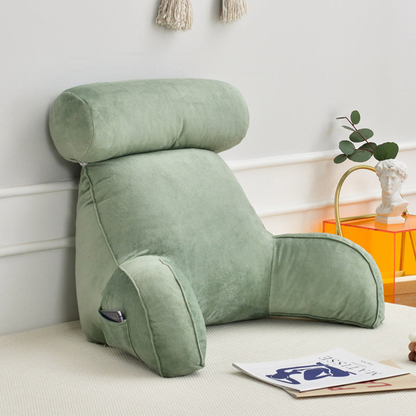 Contoured Support Pillow with Arms and Adjustable Headrest