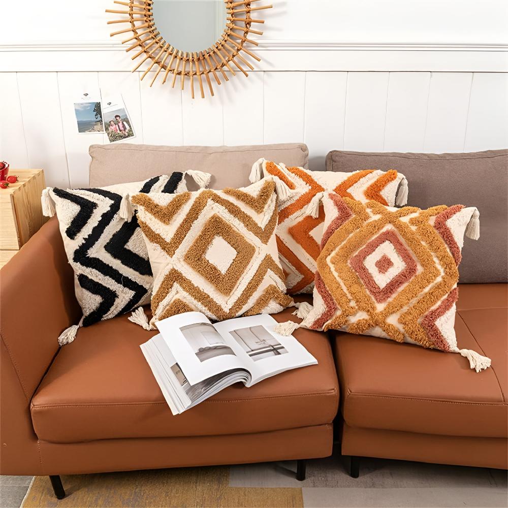 Moroccan Patterned Throw Pillow Cover - Luxicro