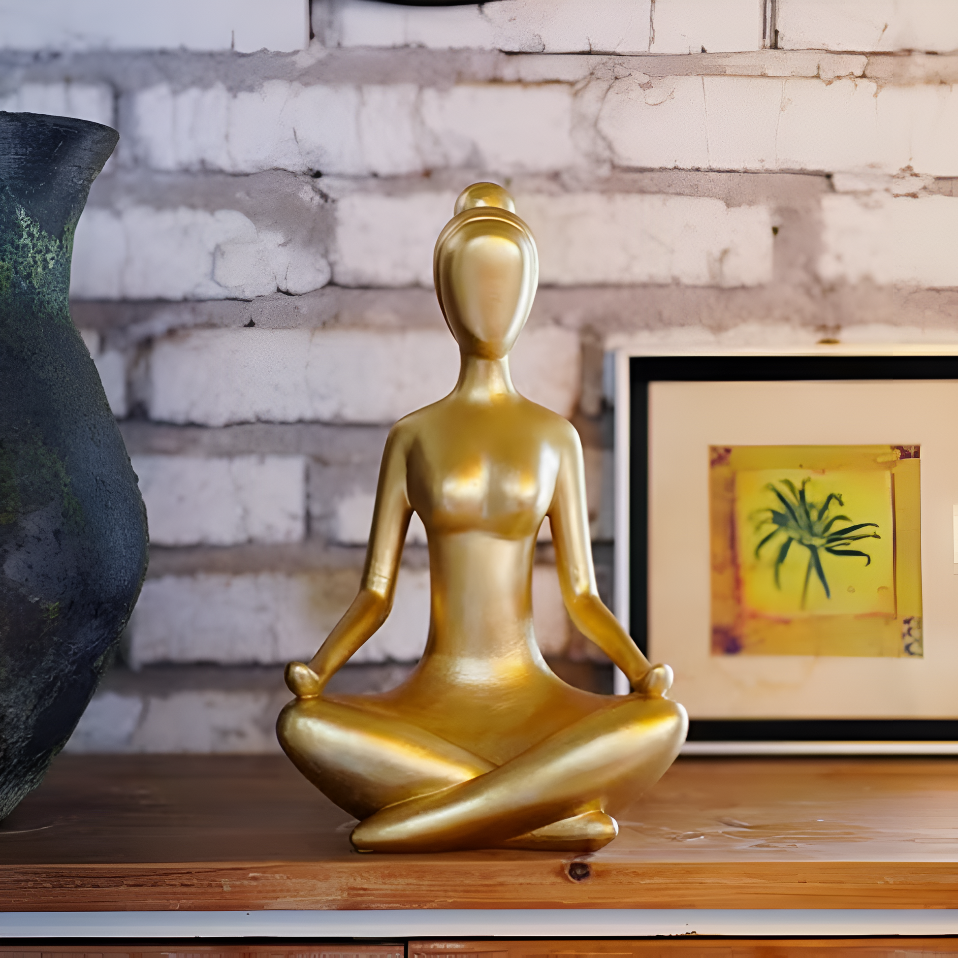 Peaceful Yoga Female Figurine - Luxicro