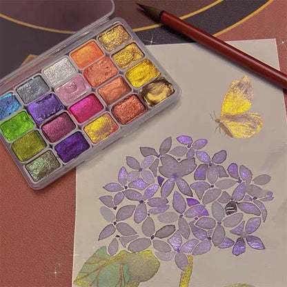 Bright 20 Piece Watercolor Painting Set