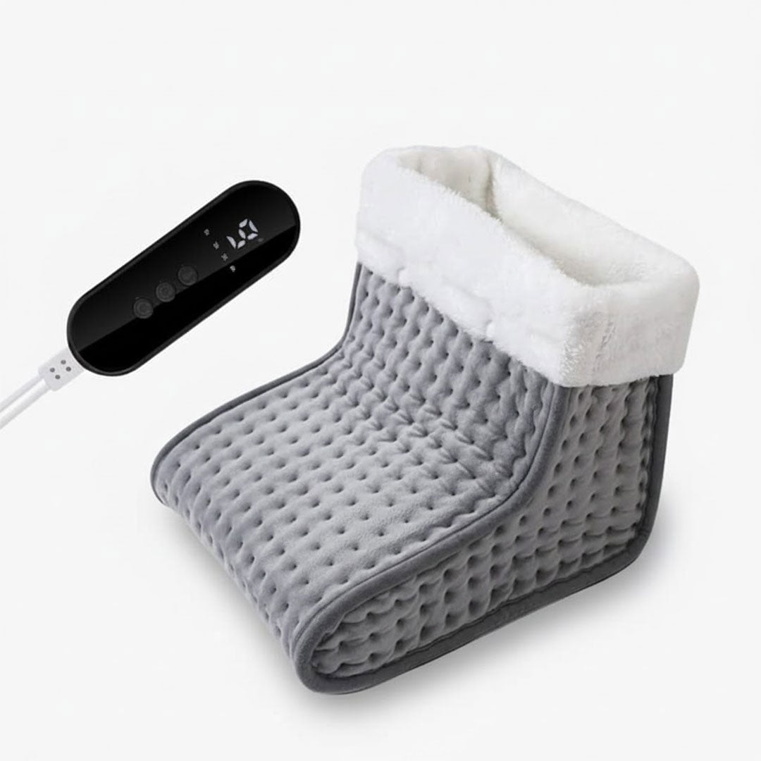 Cozy Heated Foot Massager with Soft Touch Surface - Luxicro