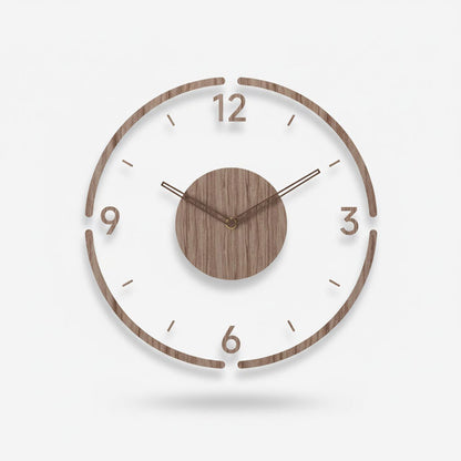 Simple Wood Silent Wall Clock - Luxicro