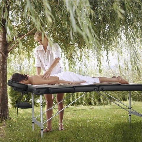 Portable Folding Massage Bed with Adjustable Legs - Luxicro
