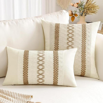Natural Floral Pillow Cover