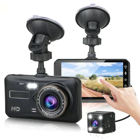 HD Dual Car Camera Kit with Wide Angle Lens - Luxicro