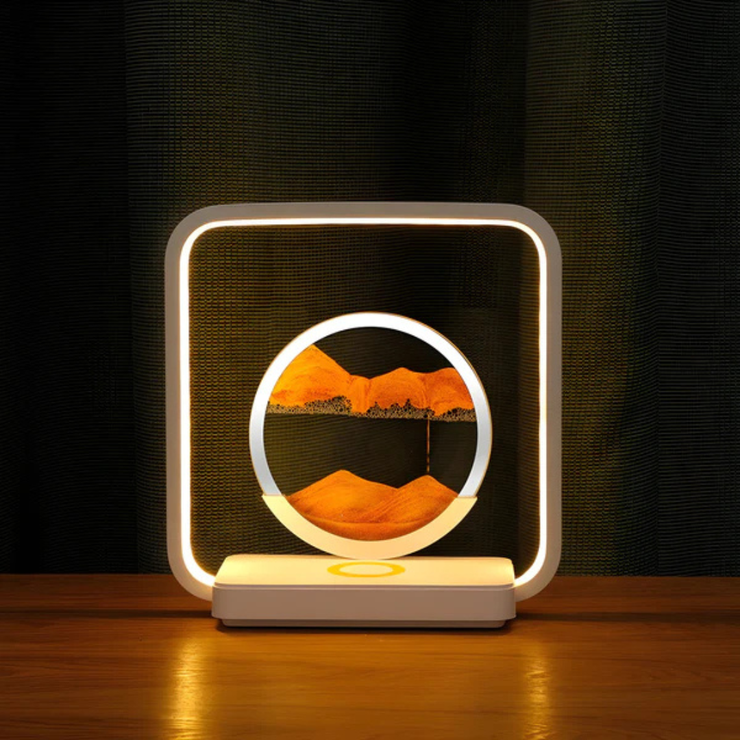 Vibrant 3D LED Desk Lamp with Kinetic Sand Effect