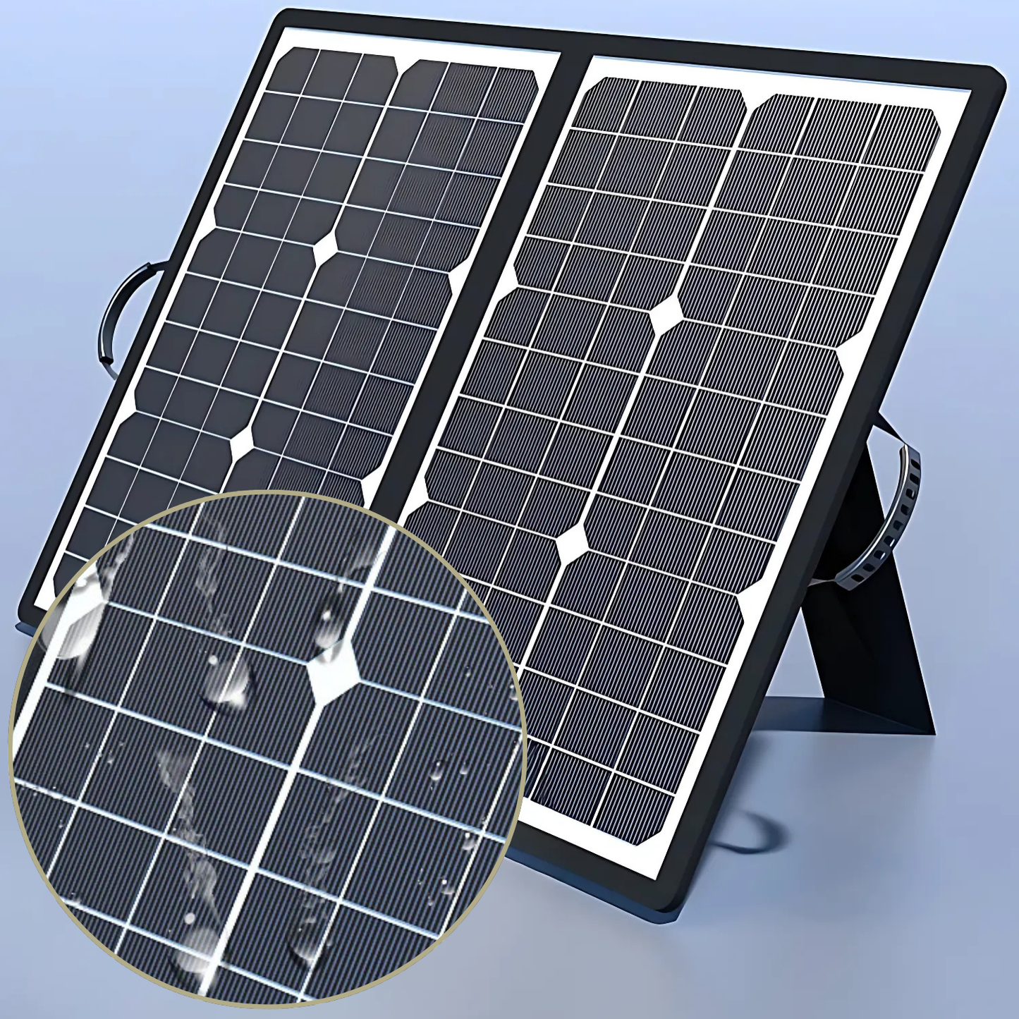 Portable 1000W Solar Panel Charger Kit for Outdoor Use - Luxicro