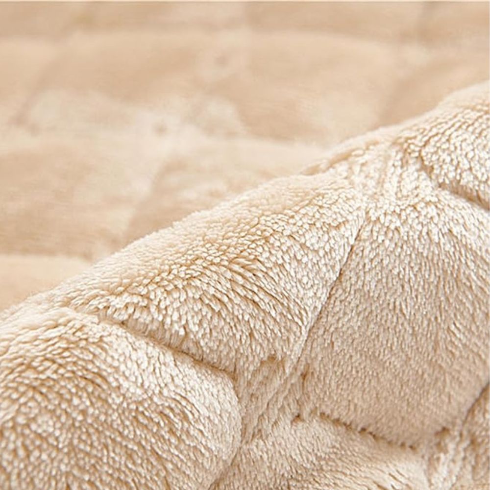 Plush Patterned Couch Cover