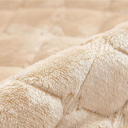 Plush Patterned Couch Cover