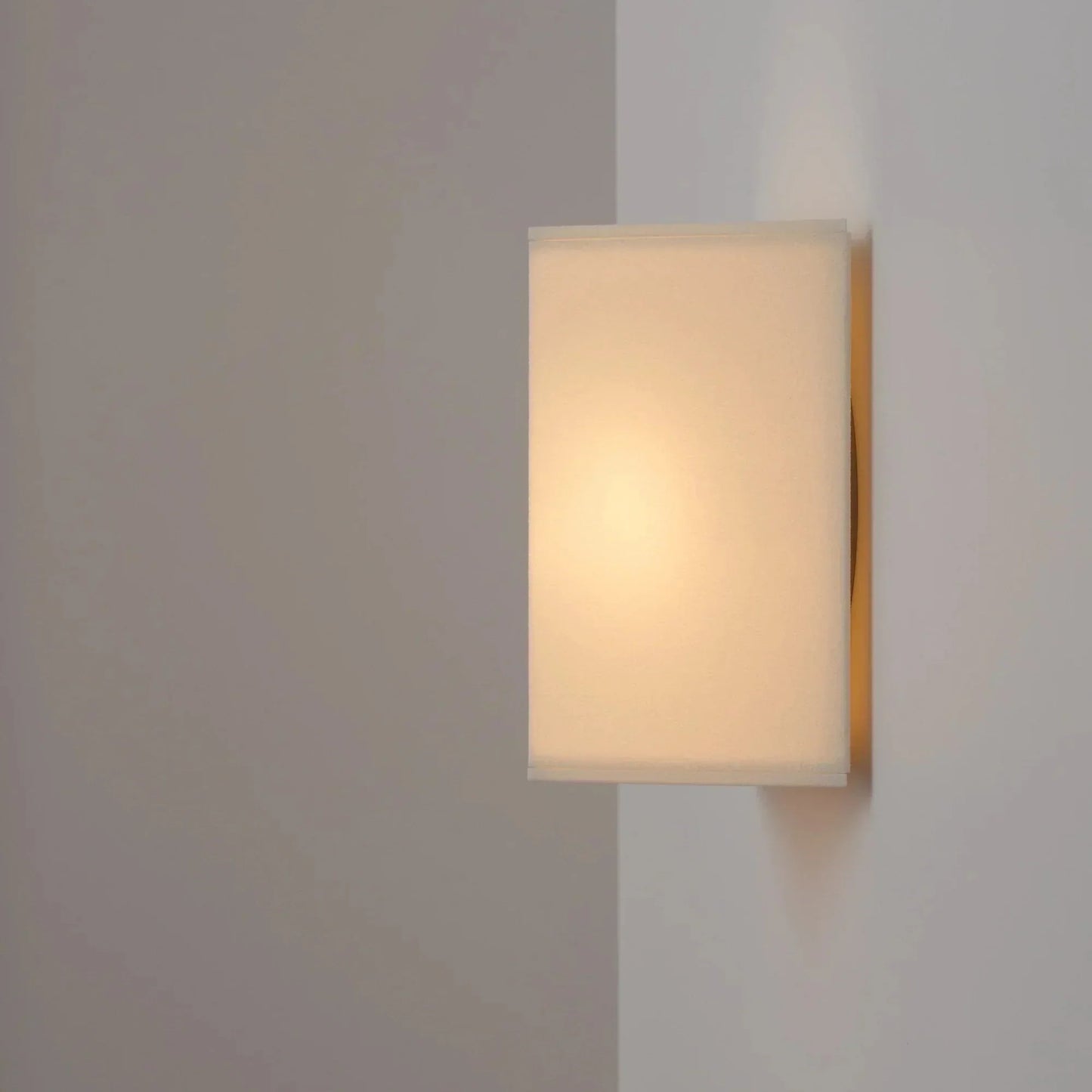 Simple Fabric Wall Lamp in Earthy Tone