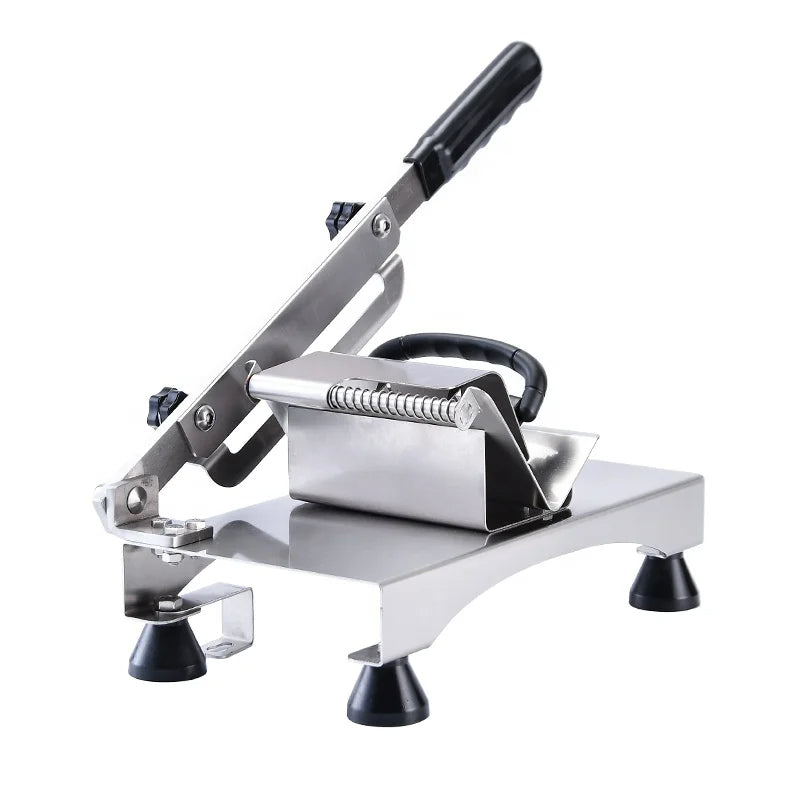 Premium Manual Meat Cutter Stainless Steel Slicer - Luxicro