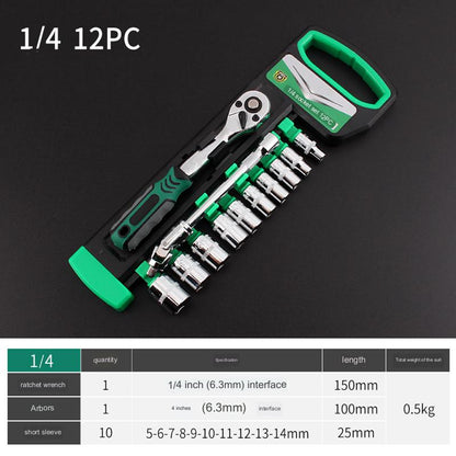 Versatile 6-Piece Ratchet Wrench Tool Set - Luxicro