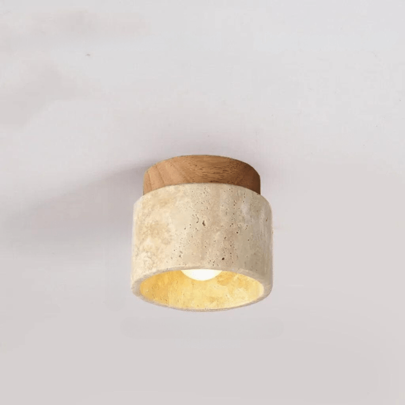 Beautiful Stone Pendant Light with Warm Glow